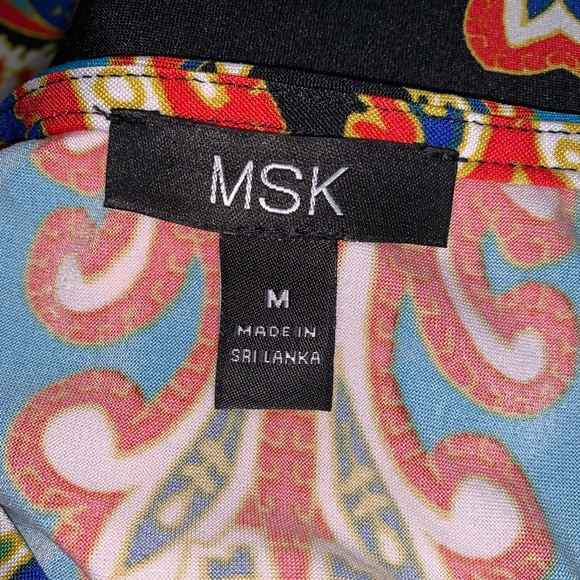 MSK Sleeveless Print Dress Size M - Picture 8 of 12